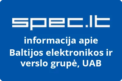Baltijos elektronikos ir verslo grupė, UAB | spec.lt