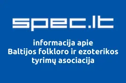 Baltijos folkloro ir ezoterikos tyrimų asociacija | spec.lt