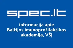 Baltijos imunoprofilaktikos akademija, VŠĮ | spec.lt