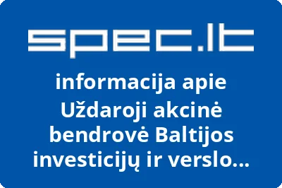 Baltijos investicijų ir verslo projektų realizavimo sąjunga, UAB