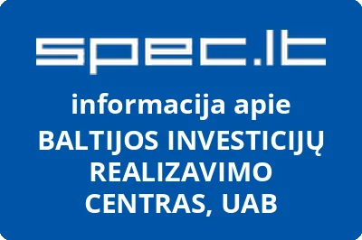 Baltijos investicijų realizavimo centras, UAB