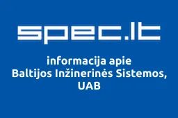 Baltijos Inžinerinės Sistemos, UAB | spec.lt