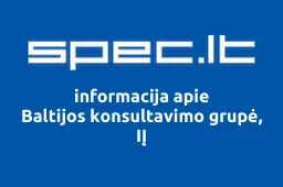 Baltijos konsultavimo grupė, IĮ | spec.lt