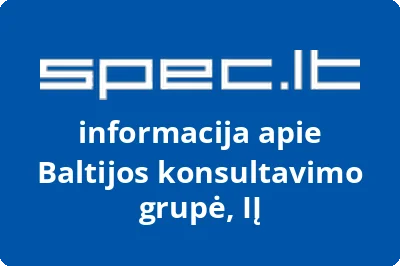 Baltijos konsultavimo grupė, IĮ