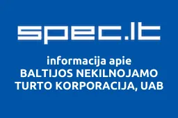 BALTIJOS NEKILNOJAMO TURTO KORPORACIJA, UAB | spec.lt