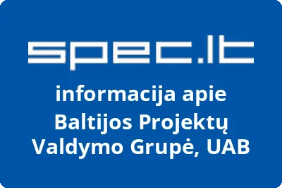 Baltijos projektų valdymo grupė, UAB