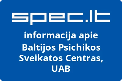 Baltijos psichikos sveikatos centras, UAB