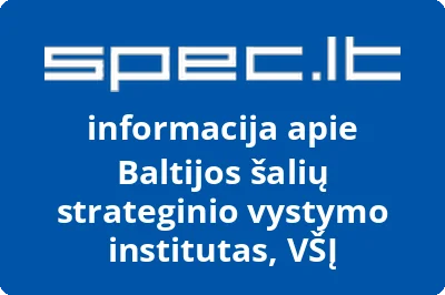Baltijos šalių strateginio vystymo institutas, VŠĮ
