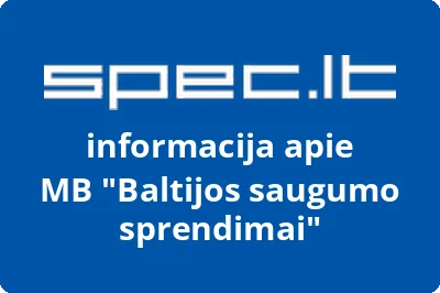 Baltijos saugumo sprendimai, MB | spec.lt