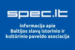 Baltijos slavų istorinio ir kultūrinio paveldo asociacija | spec.lt