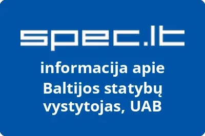 Baltijos statybų vystytojas, UAB | spec.lt