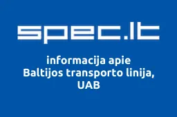 Baltijos transporto linija, UAB | spec.lt
