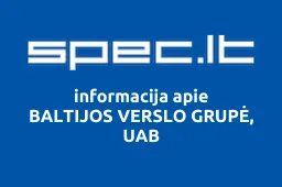BALTIJOS VERSLO GRUPĖ, UAB | spec.lt