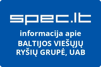BALTIJOS VIEŠŲJŲ RYŠIŲ GRUPĖ, UAB