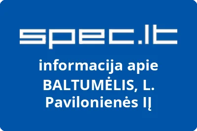 L. Pavilonienės BALTUMĖLIS, IĮ
