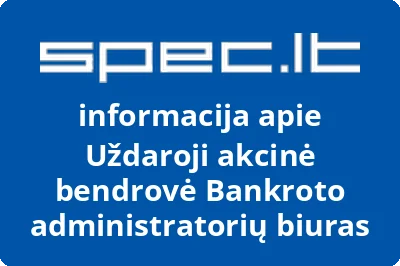 Bankroto administratorių biuras, UAB
