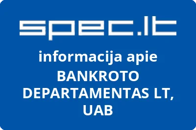 BANKROTO DEPARTAMENTAS LT, UAB