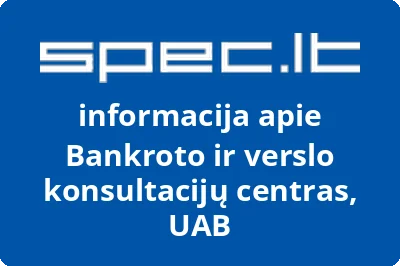 Bankroto ir verslo konsultacijų centras, MB