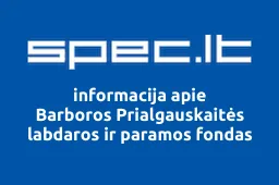 Barboros Prialgauskaitės labdaros ir paramos fondas | spec.lt