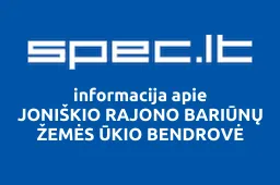 JONIŠKIO RAJONO BARIŪNŲ ŽEMĖS ŪKIO BENDROVĖ | spec.lt