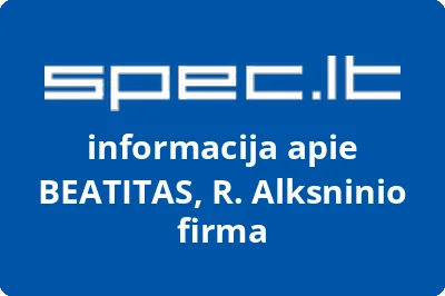 BEATITAS, R. Alksninio firma