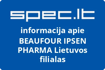 BEAUFOUR IPSEN PHARMA Lietuvos filialas