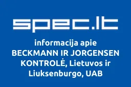 BECKMANN IR JORGENSEN KONTROLĖ, Lietuvos ir Liuksenburgo, UAB