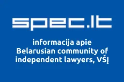 Belarusian community of independent lawyers, VŠĮ | spec.lt