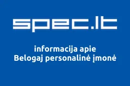 Belogaj personalinė įmonė | spec.lt
