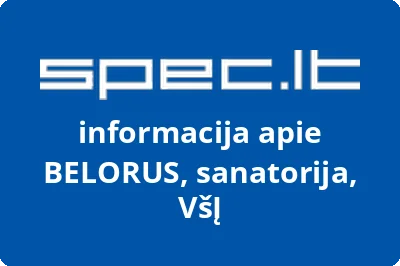 sanatorija Belorus, VŠĮ | spec.lt