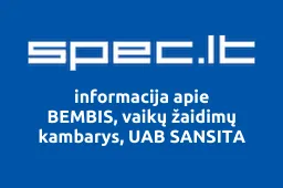 BEMBIS, vaikų žaidimų kambarys, UAB SANSITA | spec.lt