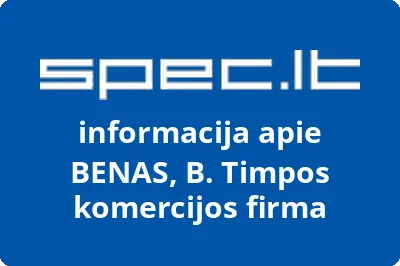 Benjamino Timpos komercinė firma Benas, IĮ