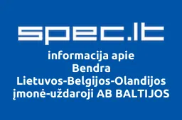 Bendra Lietuvos-Belgijos-Olandijos įmonė-uždaroji AB BALTIJOS LOGISTIKA iliustracija