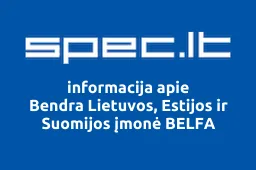 Bendra Lietuvos, Estijos ir Suomijos įmonė BELFA iliustracija