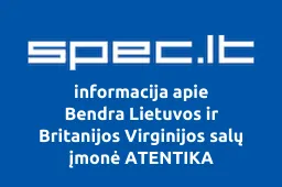 Bendra Lietuvos ir Britanijos Virginijos salų įmonė ATENTIKA