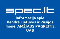 Bendra Lietuvos ir Rusijos įmonė, AMŽIAUS PAGREITIS, UAB | spec.lt