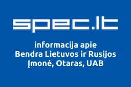 Bendra Lietuvos ir Rusijos Įmonė, Otaras, UAB | spec.lt