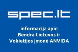 Bendra Lietuvos ir Vokietijos įmonė ANVIDA