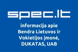 Bendra Lietuvos ir Vokietijos įmonė, DUKATAS, UAB