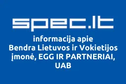 Bendra Lietuvos ir Vokietijos įmonė, EGG IR PARTNERIAI, UAB iliustracija