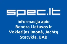 Bendra Lietuvos ir Vokietijos Įmonė, Jachtų Statykla, UAB