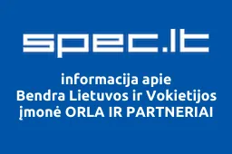 Bendra Lietuvos ir Vokietijos įmonė ORLA IR PARTNERIAI | spec.lt