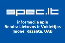 Bendra Lietuvos ir Vokietijos Įmonė, Razanta, UAB | spec.lt