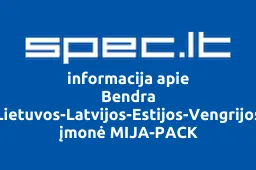 Bendra Lietuvos-Latvijos-Estijos-Vengrijos įmonė MIJA-PACK | spec.lt
