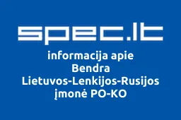 Bendra Lietuvos-Lenkijos-Rusijos įmonė PO-KO | spec.lt