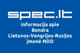 Bendra Lietuvos-Vengrijos-Rusijos įmonė NDD | spec.lt