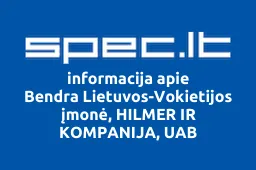 Bendra Lietuvos-Vokietijos įmonė, HILMER IR KOMPANIJA, UAB iliustracija