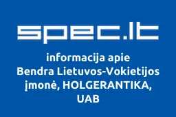 Bendra Lietuvos-Vokietijos įmonė, HOLGERANTIKA, UAB