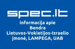 Bendra Lietuvos-Vokietijos-Izraelio įmonė, LAMPEGA, UAB | spec.lt