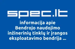 Bendrojo naudojimo inžinerinių tinklų ir įrangos eksploatavimo bendrija Žaizdrių EKV | spec.lt